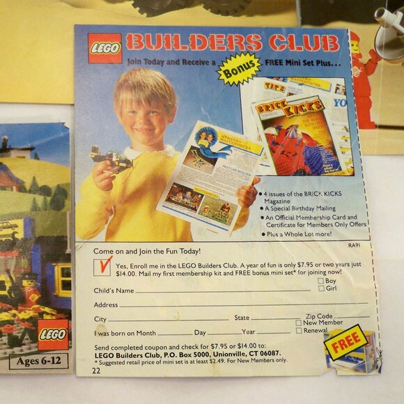 Vintage LEGOLAND 6950, 6901, 6870, 889, 6824 *Assembly & Other Booklets - Picture 2 of 4